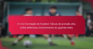 Read more about the article 3-1-4-2 Formação de Futebol: Táticas de pressão alta, Linha defensiva, Envolvimento do guarda-redes