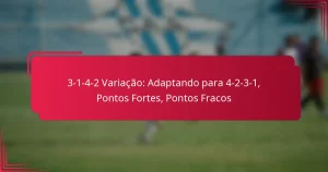 Read more about the article 3-1-4-2 Variação: Adaptando para 4-2-3-1, Pontos Fortes, Pontos Fracos