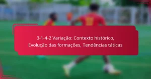 Read more about the article 3-1-4-2 Variação: Contexto histórico, Evolução das formações, Tendências táticas