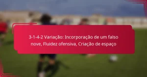 Read more about the article 3-1-4-2 Variação: Incorporação de um falso nove, Fluidez ofensiva, Criação de espaço