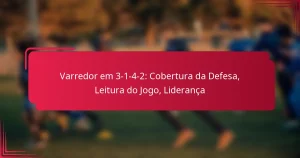 Read more about the article Varredor em 3-1-4-2: Cobertura da Defesa, Leitura do Jogo, Liderança