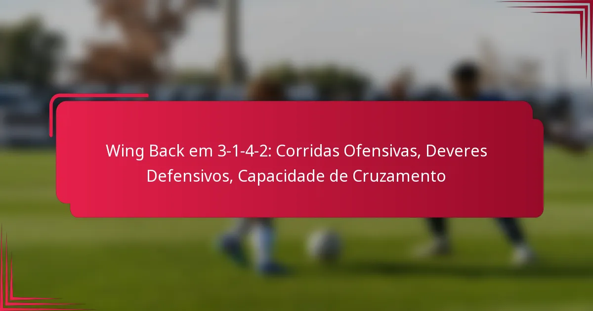 Read more about the article Wing Back em 3-1-4-2: Corridas Ofensivas, Deveres Defensivos, Capacidade de Cruzamento